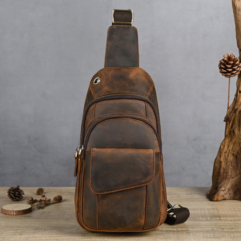 Luxury Bags Leather - Tas Dada Pria Multifungsi Mewah Desainer