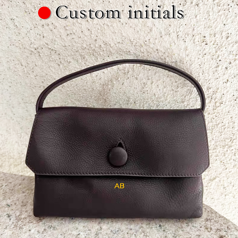Luxury Bags Leather - Tas Mini Kulit Asli Custom Initials
