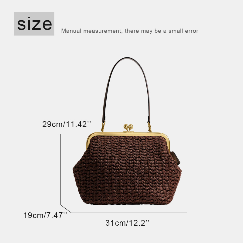 Tas Pantai Raffia Anyaman Tang - Luxury Bags On Sale ulasan dan harga